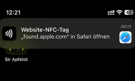 website nfc tag apple notification|nfc tags for apple phones.